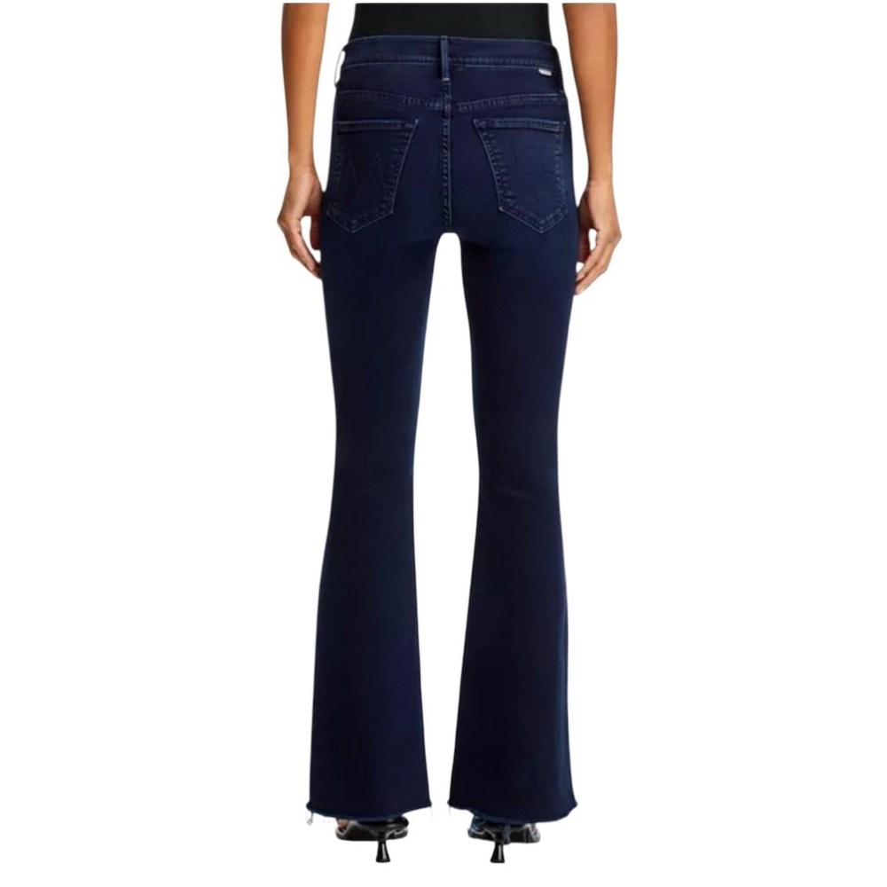 MOTHER The Weekender Frayed Flare Jeans Size 23 Chip On My Shoulder Wash - Picture 3 of 10